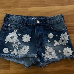 kids flower shorts